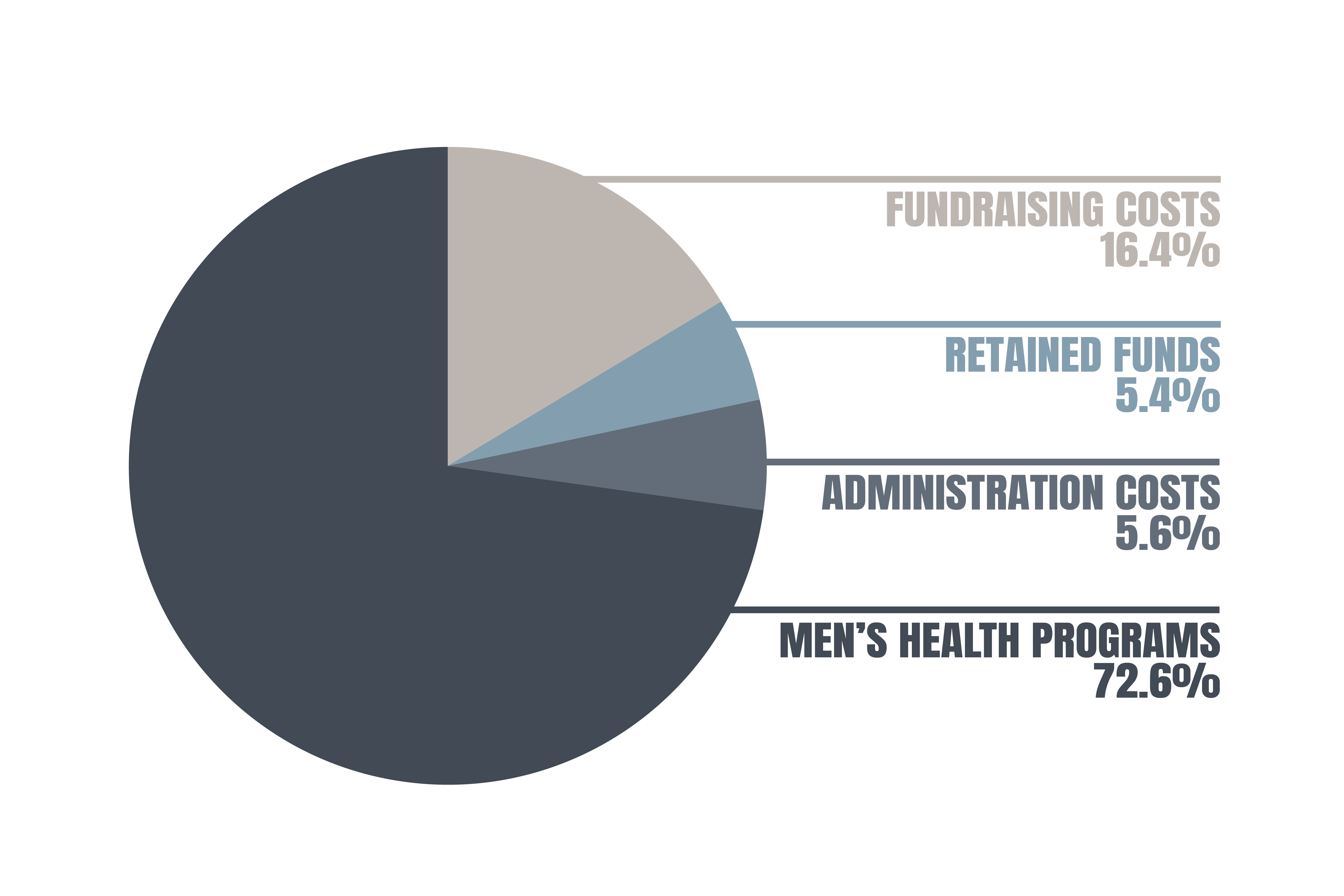 Charity Money Distribution Chart